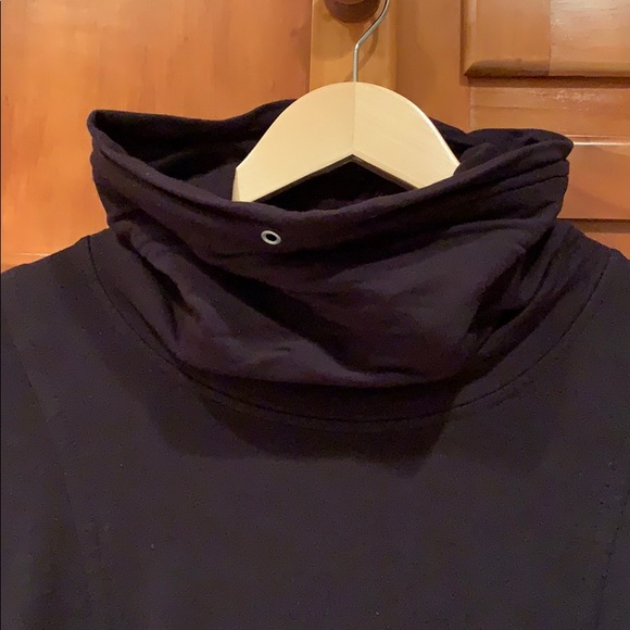 Helmet Lang Black Funnel Neck Sweatshirt - Picture 6 of 9